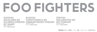 Foo Fighters NZ - But Here We Are Tour 2023/24 Twisted Thread
