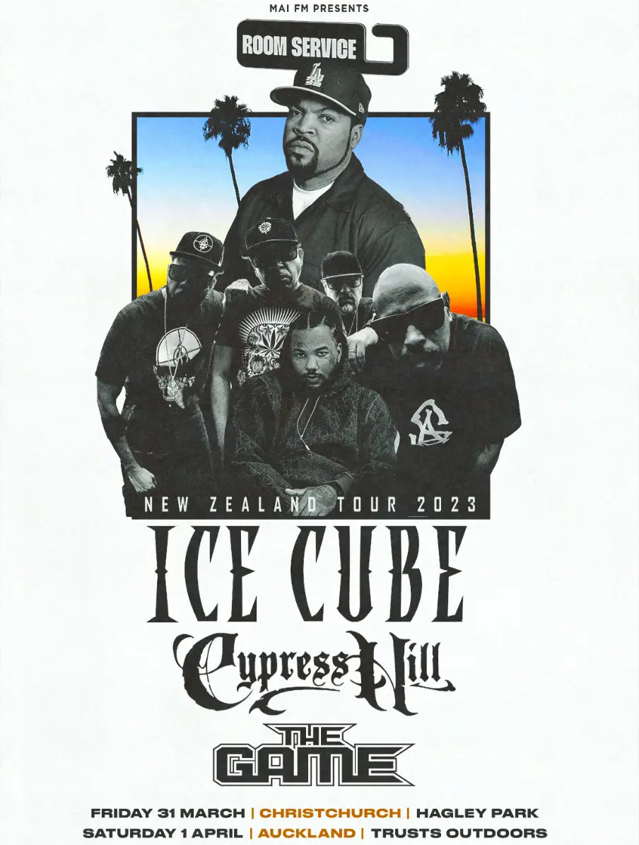 Ice Cube, Cypress Hill & The Game 2023 NZ Tour Guide | Twisted Thread