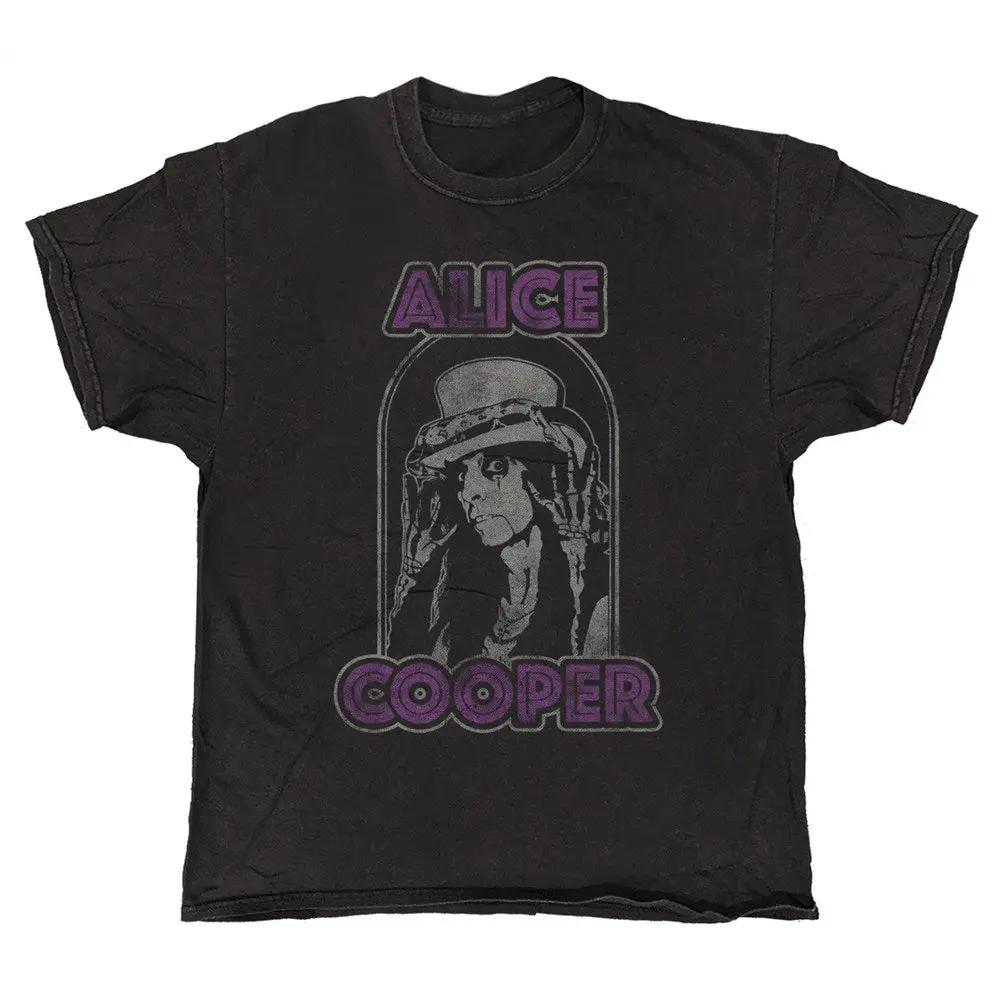Official Alice Cooper - Top Hat - Black Vintage T-shirt | Twisted