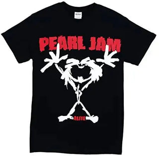 Pearl Jam - Stickman (w/ Back Print) - Black T-Shirt Pearl Jam