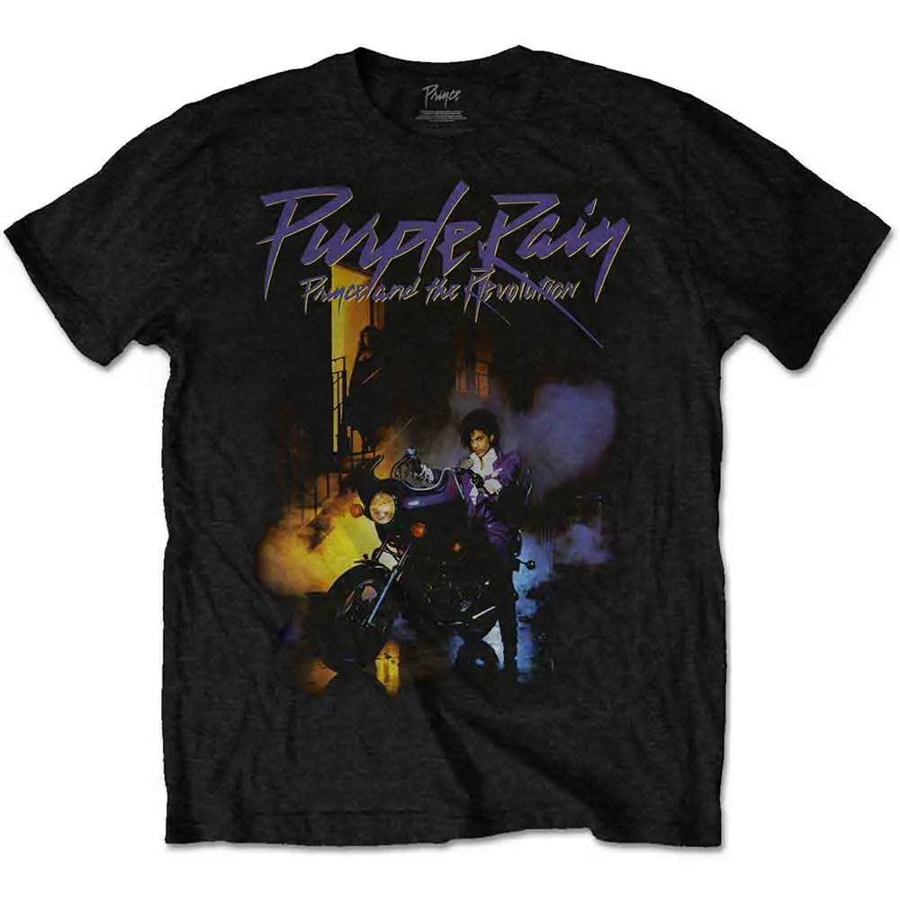Official Prince - Purple Rain - Black T-Shirt | Twisted NZ