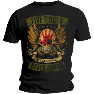 Five Finger Death Punch - Locked & Loaded - Black T-Shirt Five Finger Death Punch