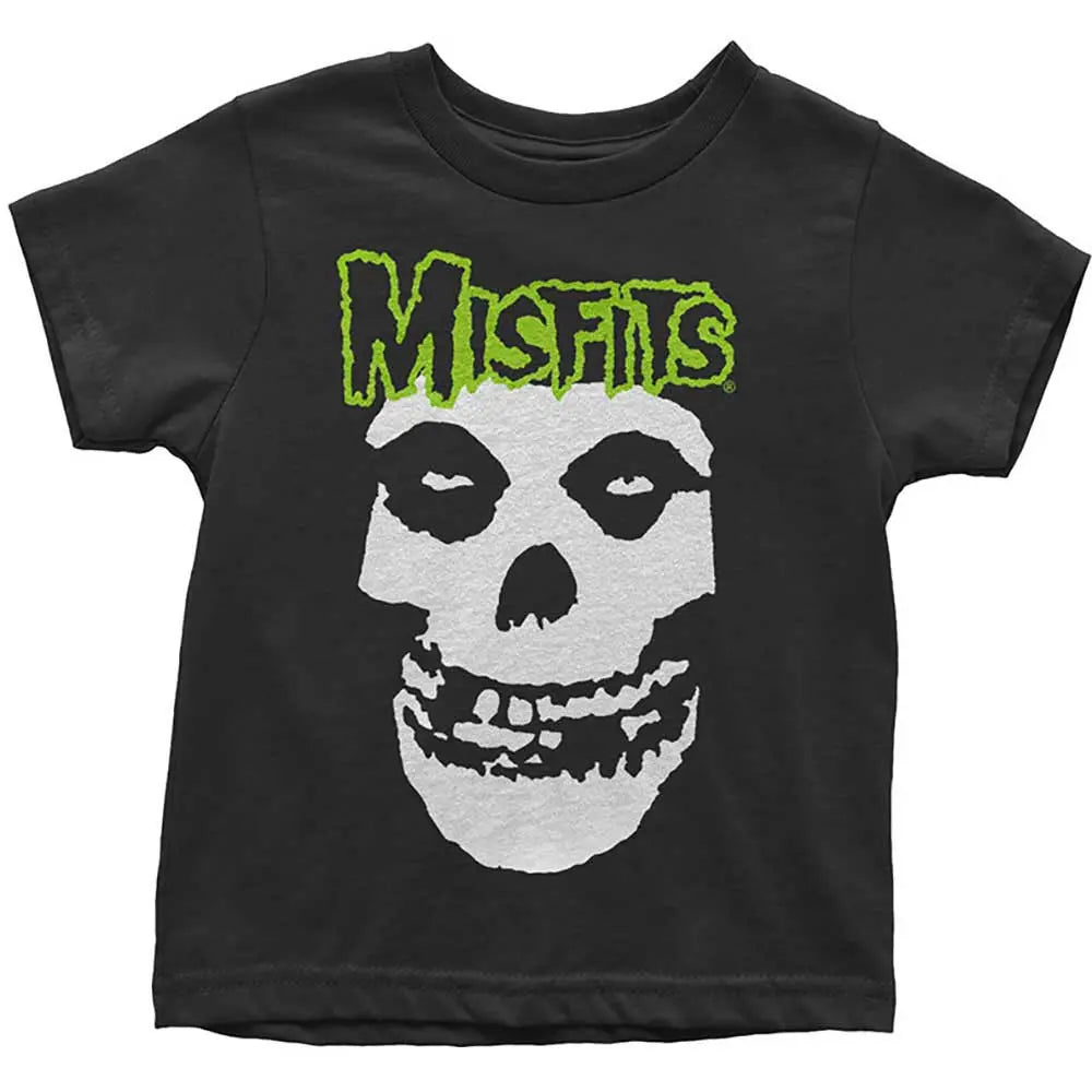 Misfits Skull and Logo Toddler Black TShirt Twisted Thread NZ