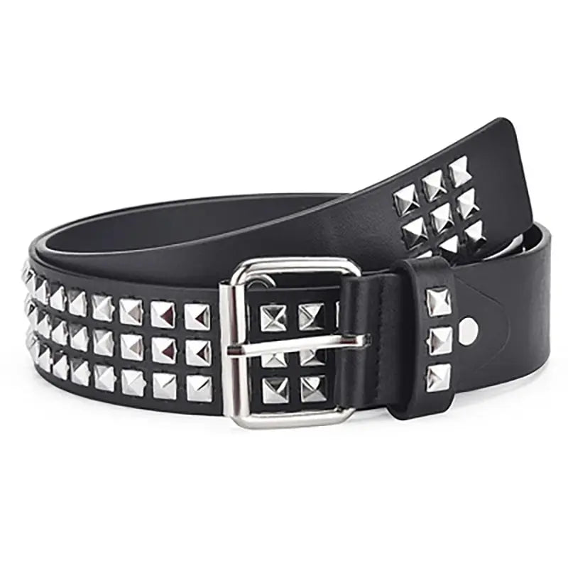 Studded black belt best sale