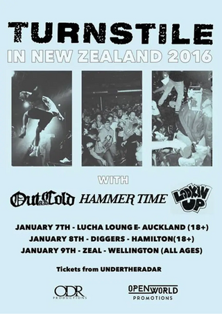 Turnstile Hardcore - NZ Tour January 2016 Twisted Thread