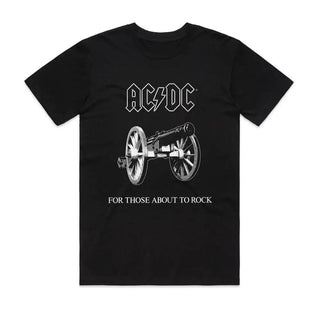 AC/DC - About To Rock - Black T-shirt AC/DC