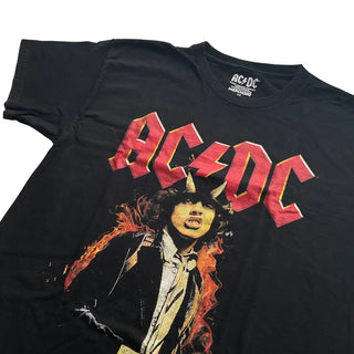 AC/DC - Angus Flames - Black Vintage T-shirt AC/DC