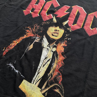 AC/DC - Angus Flames - Black Vintage T-shirt AC/DC