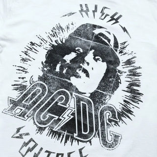 AC/DC - Angus High Voltage - White Vintage T-shirt AC/DC