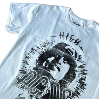 AC/DC - Angus High Voltage - White Vintage T-shirt AC/DC