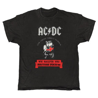 AC/DC - British Bulldog - Black Vintage T-shirt AC/DC
