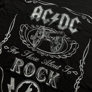 AC/DC - Cannon Swig Vintage - Black T-Shirt AC/DC