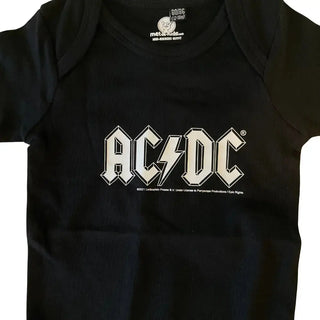 AC/DC - Classic Logo - Baby Black Onesie AC/DC
