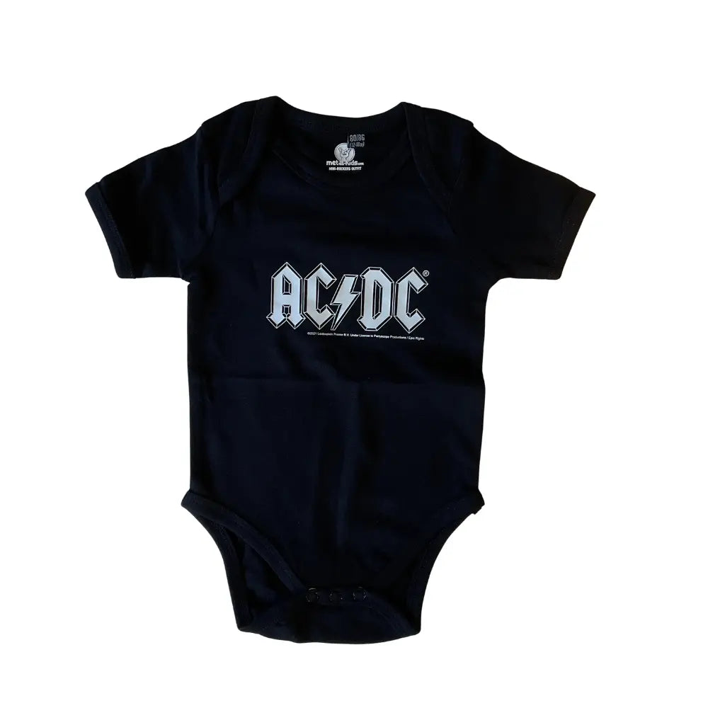 Official AC/DC - Classic Logo - Baby Black Onesie | Twisted NZ ...