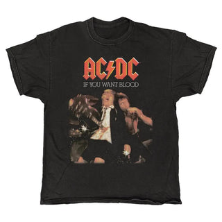 AC/DC - If You Want Blood - Black Vintage T-shirt AC/DC