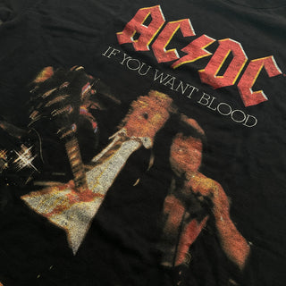 AC/DC - If You Want Blood - Black Vintage T-shirt AC/DC