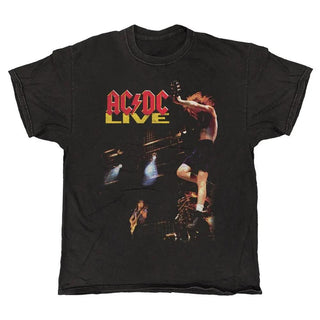 AC/DC - Live Photo - Black Vintage T-shirt AC/DC