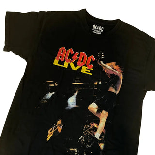 AC/DC - Live Photo - Black Vintage T-shirt AC/DC