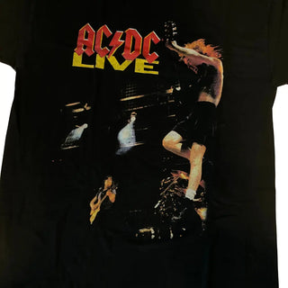 AC/DC - Live Photo - Black Vintage T-shirt AC/DC