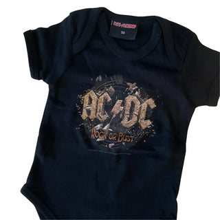 AC/DC - Rock Or Bust - Baby Black Onesie AC/DC
