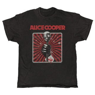 Alice Cooper - Skull Cane - Black Vintage T-shirt Alice Cooper