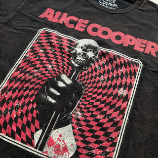 Alice Cooper - Skull Cane - Black Vintage T-shirt Alice Cooper