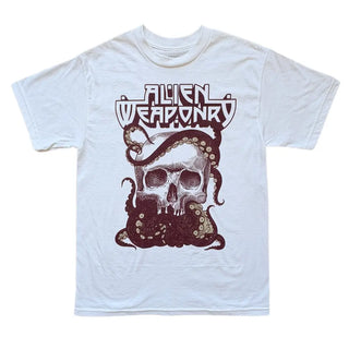 Alien Weaponry - Tenta Skull - White T-Shirt Alien Weaponry