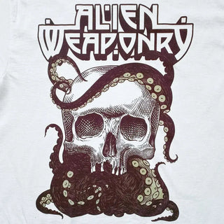Alien Weaponry - Tenta Skull - White T-Shirt Alien Weaponry