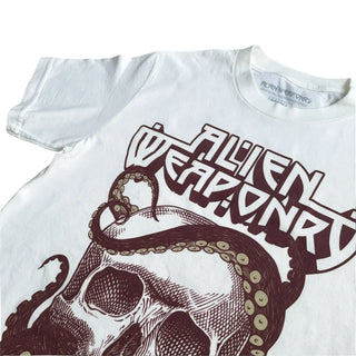 Alien Weaponry - Tenta Skull - White T-Shirt Alien Weaponry