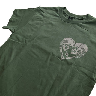 Amity Affliction - Green Military Heart T-Shirt (w Back) The Amity Affliction