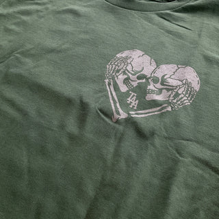 Amity Affliction - Green Military Heart T-Shirt (w Back) The Amity Affliction