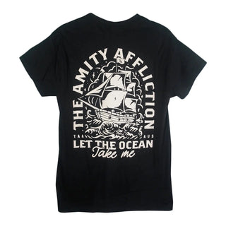 Amity Affliction - Ocean Take Me Ship - Black T-Shirt (W/Back) The Amity Affliction