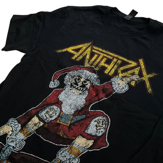 Anthrax - Skateboard Santa (w/ Back Design) - Black T-Shirt Anthrax
