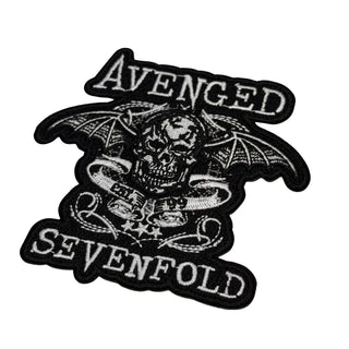 Avenged Sevenfold Patch - Death Bat Banner Cut Out (Iron On) Avenged Sevenfold