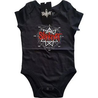 Slipknot - Star Logo (w/ Back Design) - Baby Black Onesie Slipknot