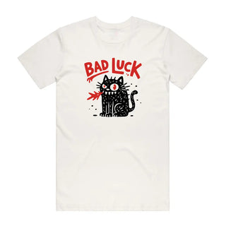 Bad Luck Kitty - Funny T-Shirt - Natural Backyard Tees