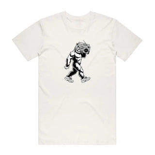Big Foot Boombox - Music T-Shirt - Natural Backyard Tees