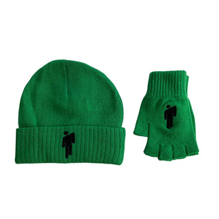 Billie Eilish - Blohsh - Green Glove and Beanie Set Billie Eilish