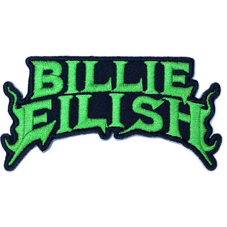 Billie Eilish Patch - Flame Green (Iron On) Billie Eilish