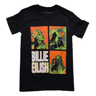 Billie Eilish - Retro Photos Logo - Black T-Shirt Billie Eilish