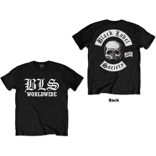 Black Label Society T-Shirt: Worldwide w/Back Print Black Label Society