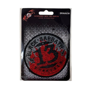Black Sabbath Patch - 13 Flames Circle (Sew On) Black Sabbath