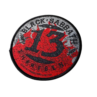 Black Sabbath Patch - 13 Flames Circle (Sew On) Black Sabbath