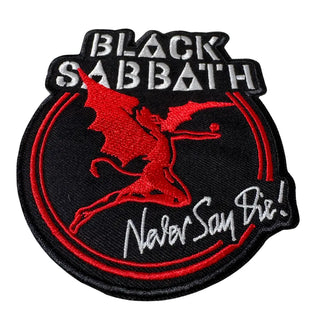 Black Sabbath Patch - Archangel Never Say Die (Iron On) Black Sabbath