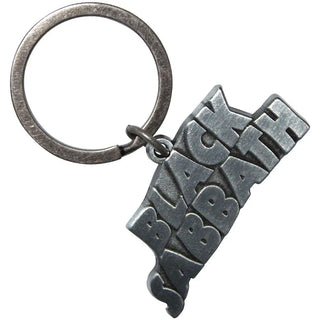 Black Sabbath - Silver Wavy Logo - Keychain Black Sabbath