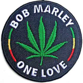 Bob Marley Patch - Leaf (Iron On) Bob Marley