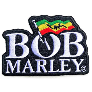 Bob Marley Patch - Logo Cut Out (Iron On) Bob Marley