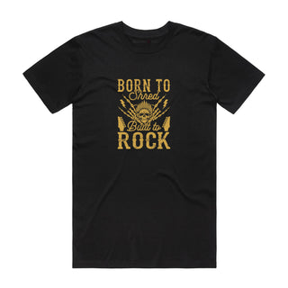 Born To Shred - Music T-Shirt - Black Backyard Tees