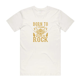 Born To Shred - Music T-Shirt - Natural Backyard Tees