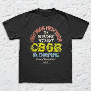 CBGB & OMFUG - 315 Bowery St NY T-Shirt CBGB